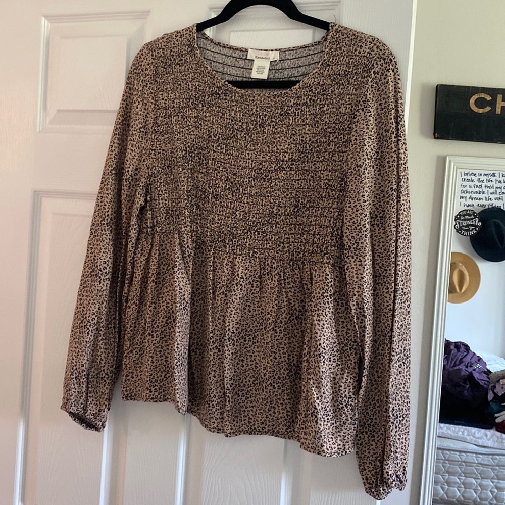 Long sleeve babydoll top